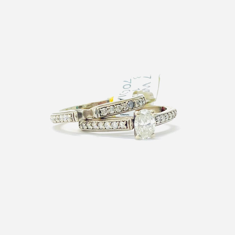 1.50ctw Women’s Diamond Wedding Ring Set 14k