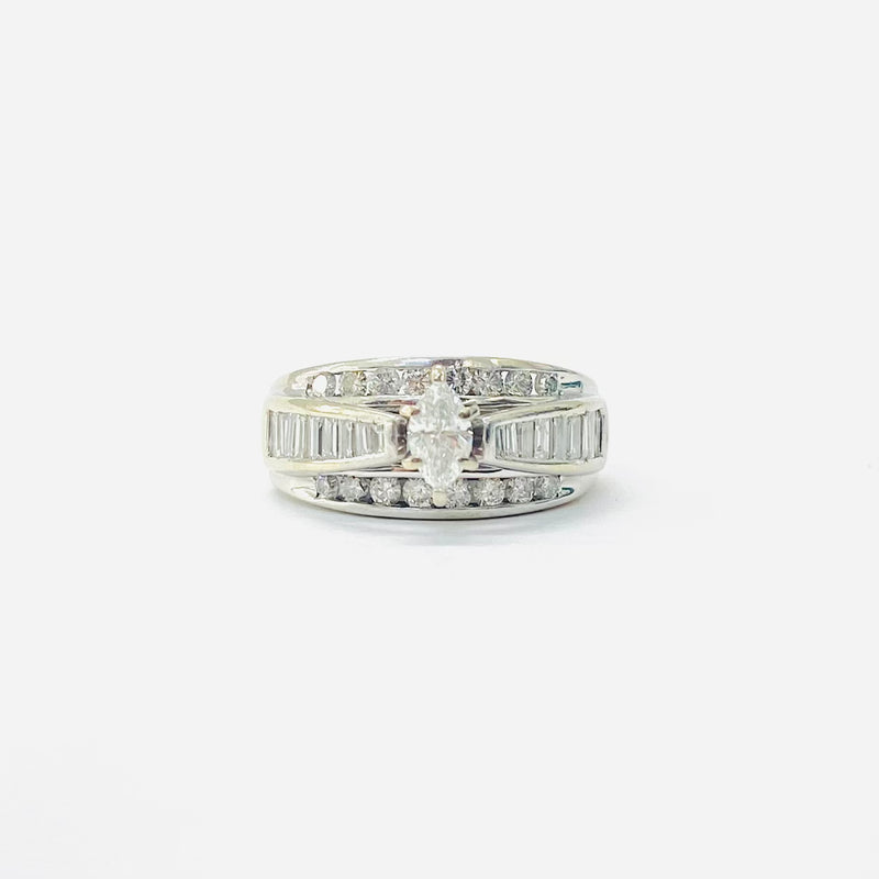 1.56ctw Women’s Engagement Diamond Ring 14k