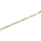 Solid Genuine Gold Figaro Link bracelets-lirysjewelry